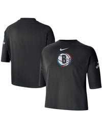 Nike - Brooklyn Nets 2024/25 City Edition Courtside Boxy T-shirt - Lyst