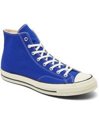 Converse - Chuck 70 Vintage-like Canvas High Top Casual Sneakers From Finish Line - Lyst
