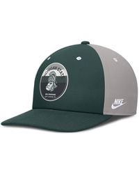 Nike - Green/gray Michigan State Spartans Prep Pro Performance Snapback Hat - Lyst
