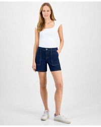 Style & Co. - Style Co Mid Rise Denim Utility Shorts S 16p Exclusively At Macys - Lyst