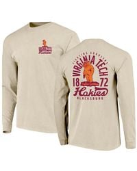 Image One - Virginia Tech Hokies Comfort Colors Mascot Overlay Long Sleeve T-shirt - Lyst