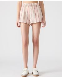 Steve Madden - Marguerite Striped Pull-on Shorts - Lyst