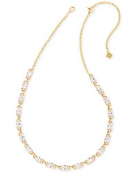 Kendra Scott - 14k Gold-plate Cubic Zirconia Collar Necklace - Lyst