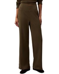 Calvin Klein - Pull-on Waffle-knit Relaxed-fit Straight-leg Pants - Lyst