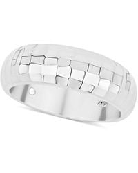 And Now This - Sparkle Textured Solid Ring - Lyst