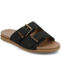 Journee Collection - Cosette Double Strap Flat Sandals - Lyst