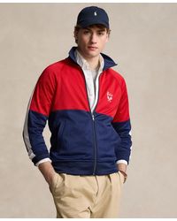Polo Ralph Lauren - Embroidered Fleece Track Jacket - Lyst