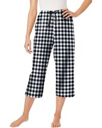Dreams & Co. - Woven Sleep Capri Pant - Lyst
