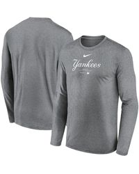 Nike - Navy New York Yankees Authentic Collection Practice Performance Long Sleeve T-shirt - Lyst