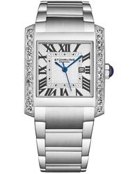 Stuhrling - Elan 4088.1 S Rectangular Quartz Watch - Lyst