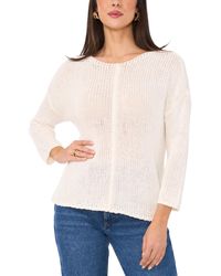 Vince Camuto - Center-seam Crewneck Sweater - Lyst