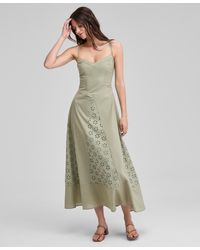 And Now This - Eyelet Godet Maxi Dress - Lyst
