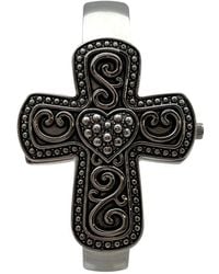 Olivia Pratt - Cross Shape Bangle Watch - Lyst
