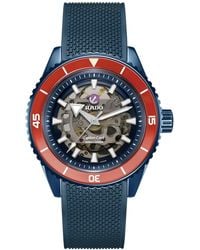 Rado - Swiss Automatic Captain Cook Navy Blue High-tech Ceramic Bracelet Watch 43mm - Lyst