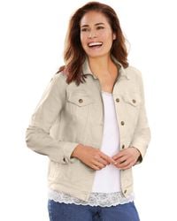 Woman Within - Plus Size Stretch Denim Jean Jacket - Lyst
