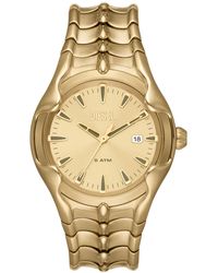 DIESEL - Vert Three-hand Date Gold-tone Stainless Steel Watch - Lyst