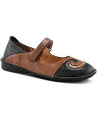 Spring Step - Azura Woman's Cosmic Leather Mary Jane Flats - Lyst