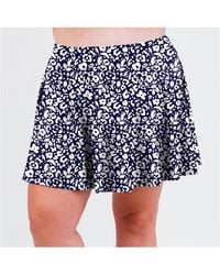 Calypsa - Plus Size Flowy Swim Skirt With Attached Shorts - Lyst
