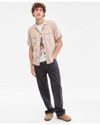 Sun & Stone - Sun Stone Smokey T Shirt baggy Jeans Washed Knit Camp Shirt Exclusively At Macys - Lyst