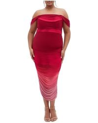City Chic - Plus Size Alyssa Print Midi Dress - Lyst