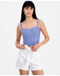 Guess - Tecla Cotton Bustier Top - Lyst