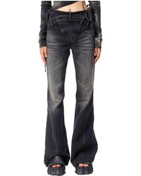 MARRKNULL - Black Long Jeans - Lyst