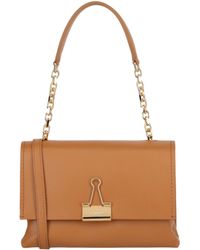off white soft binder clip bolsa
