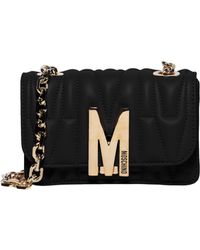 Moschino Quilted Leather Tote - Black