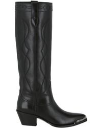 Celine Western High Boots - Black