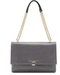 bruno magli chain leather shoulder bag