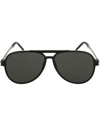 Saint Laurent Aviator-style Acetate Sunglasses - Black
