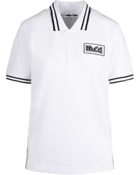 McQ Logo Pique Polo - White