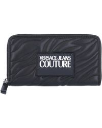 Versace Jeans Couture Quilted Faux Leather Wallet - Black