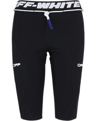 Off-White c/o Virgil Abloh Womens Active Cycling Shorts - Black