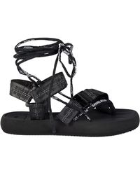 off white multi strap sandals