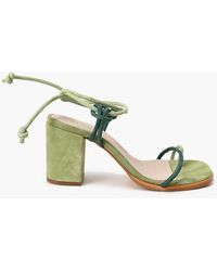 MW Alohas Suede Grace Sandals In Green