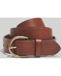 MW - Madewell Medium Perfect Leather Belt - Lyst