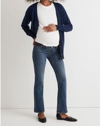 MW - The Maternity Side-Panel Kick Out Crop Jeans - Lyst