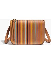 Madewell The Simple Pouch Belt Bag: Rainbow Stripe Edition - Brown