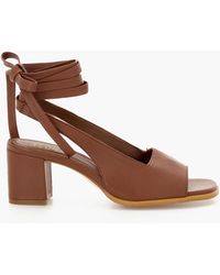 MW Alohas Leather Lille Sandals - Brown