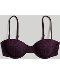 MW - Ribbed Balconette Bikini Top - Lyst