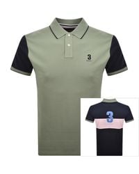 Hackett - Heritage Number Polo T Shirt Sage - Lyst