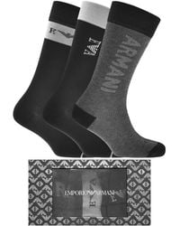 Armani - Emporio Three Pack Socks Gift Set - Lyst