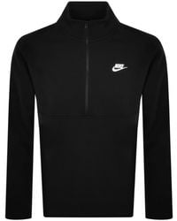 Nike - Half Zip Club Sweatshirt - Lyst