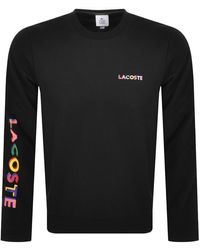 Lacoste Live Long Sleeved T Shirt - Black