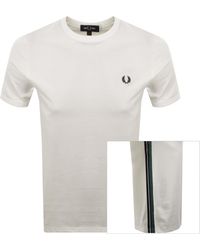 Fred Perry - Stripe Tape T Shirt - Lyst