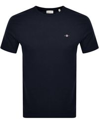 GANT - Regular Shield T Shirt - Lyst