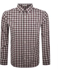 GANT - Poplin Check Long Sleeved Shirt - Lyst