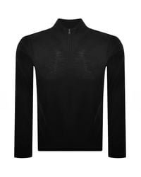 BOSS BUSINESS - Boss Ebenji Quarter Zip Wool Jumper - Lyst