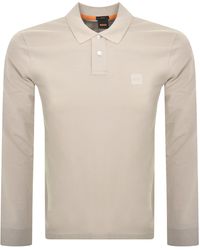 BOSS - Boss Long Sleeve Passerby Polo T Shirt - Lyst